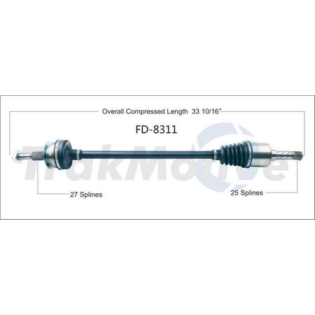 Surtrack Axle Cv Axle Shaft, Fd-8311 FD-8311